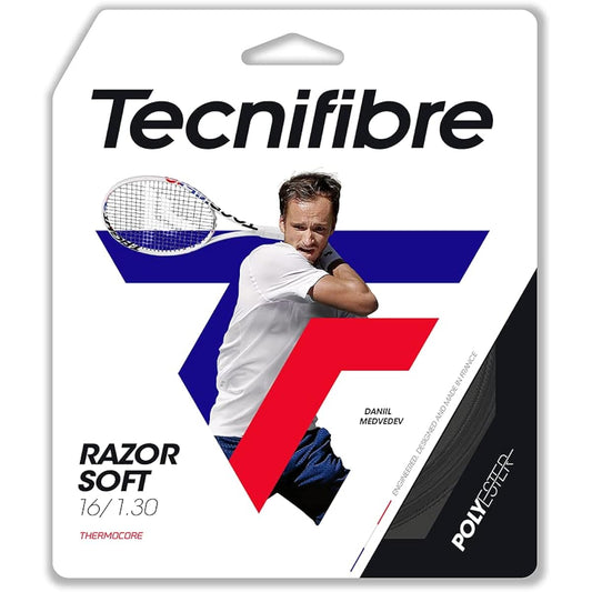 Tecnifibre Tennis Gut String RAZOR SOFT 130 Laser Soft 130 Single Tension 04GRAS130N
