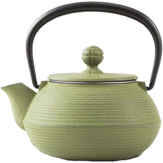 Iwachu Teapot 3 Type Wire Drawn Wakakusa 0.32L Enamel Inside Nambu Ironware 12463