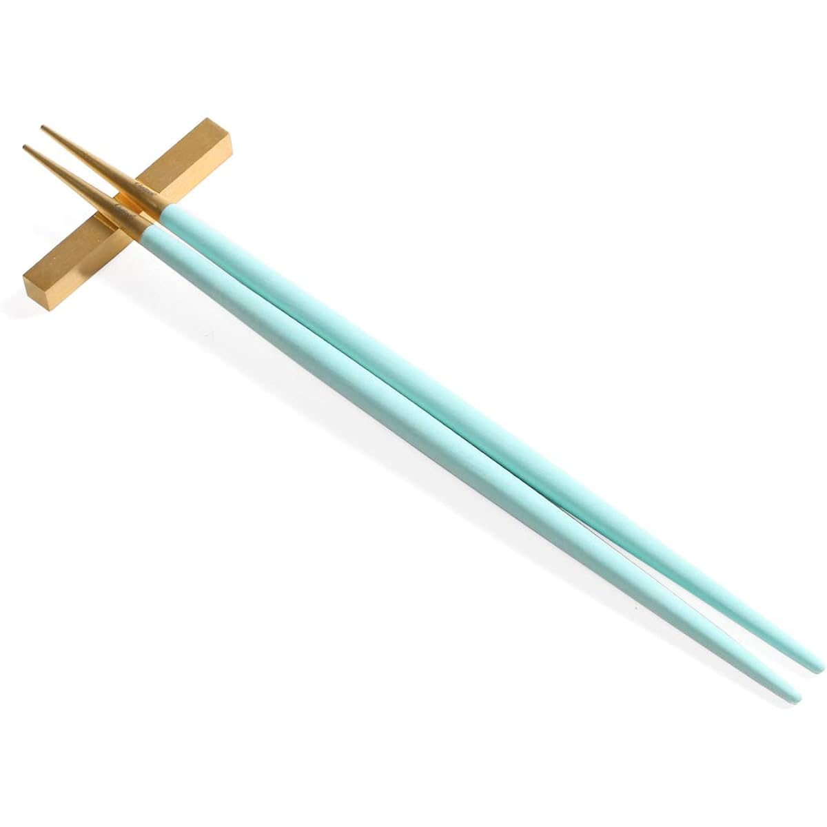 Cutipol GOA Turquoise Gold Chopsticks + Chopstick Rest Set G029TGB