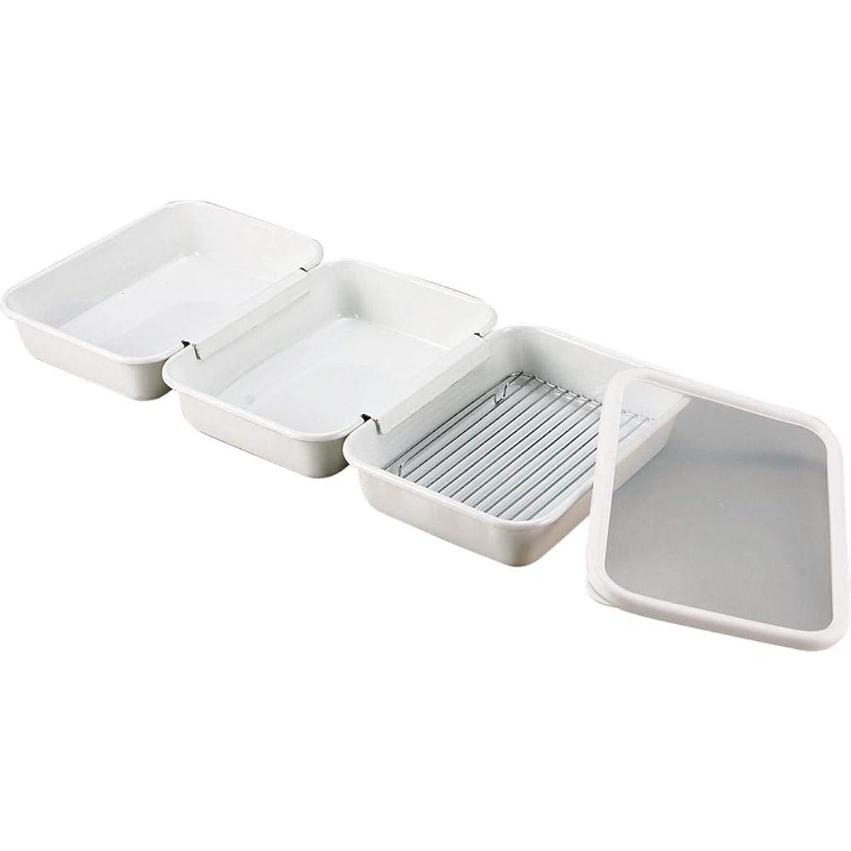 Fuji Enamel Yokubari Series Yokubari Bat 5 Piece Set White