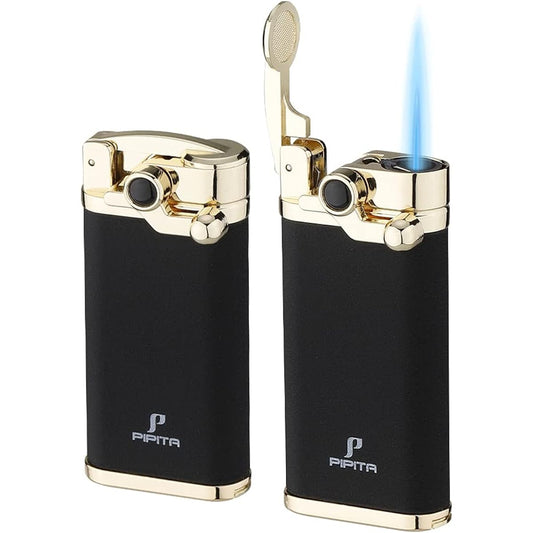 [High Quality] (Set of 2) PIPITA Torch Lighter, Gas Lighter, Portable, Injection Type, Jet Lighter, Windproof, Filling Type, Direct Injection Turbo Lighter, Fire Starter, Camping, Gas Lighter for Ignition