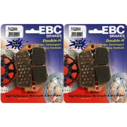 EBC Sintered Double H Front Brake Pads (2 Sets) for Both Calipers 2011-2013 Triumph Tiger 800 XC ABS FA226HH