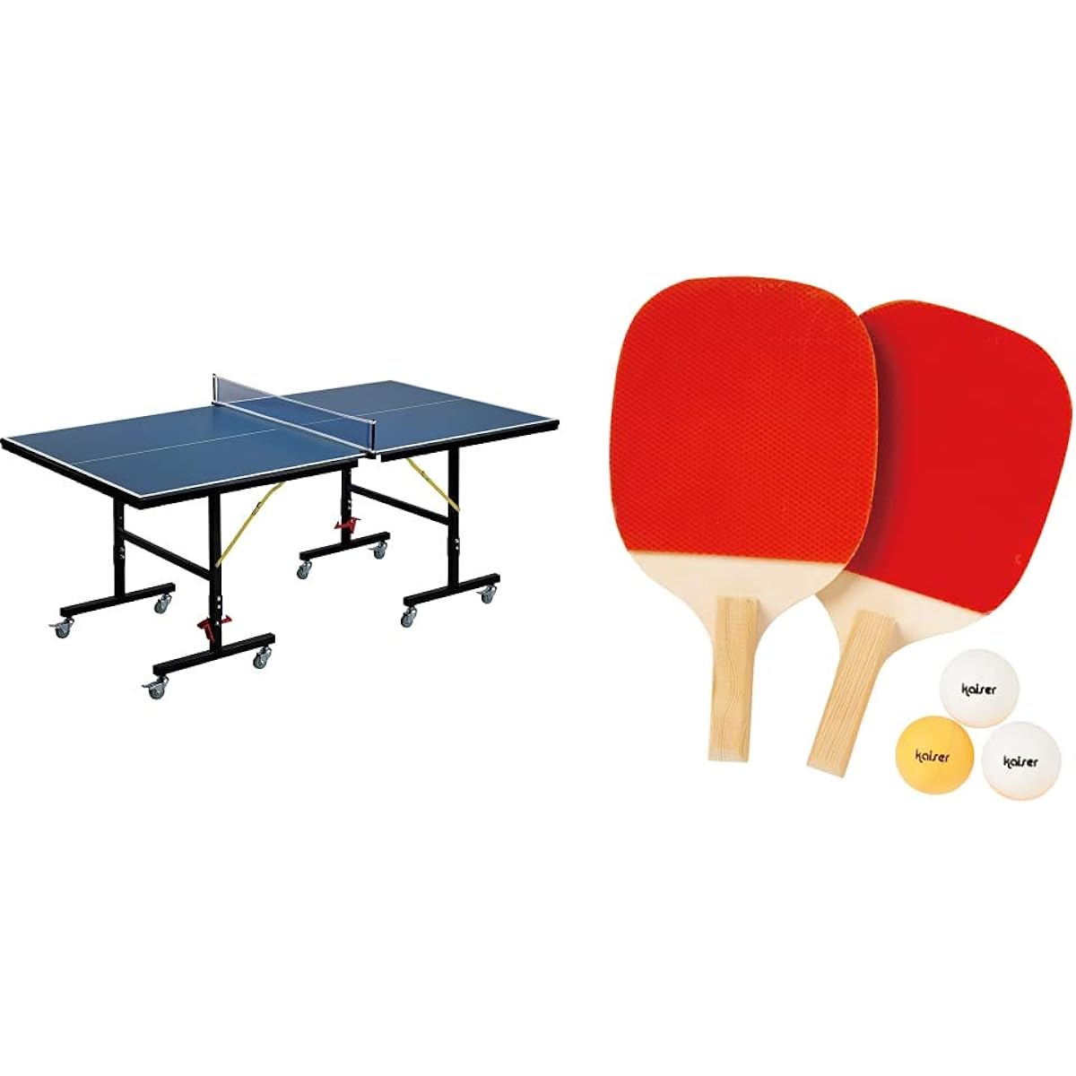 Kaiser Family Table Tennis Table Assembly Type Wall Mount Foldable Home Use 1780 x 950mm With Casters KW-375