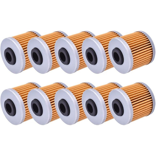 Motorcycle Oil Filter Kymco Scooter 125 200i 300i 350i Downtown 125i 150 200i 300i People GT ie 125 K-XCT Super Dink 09-17 (Color : 10pcs Yellow)