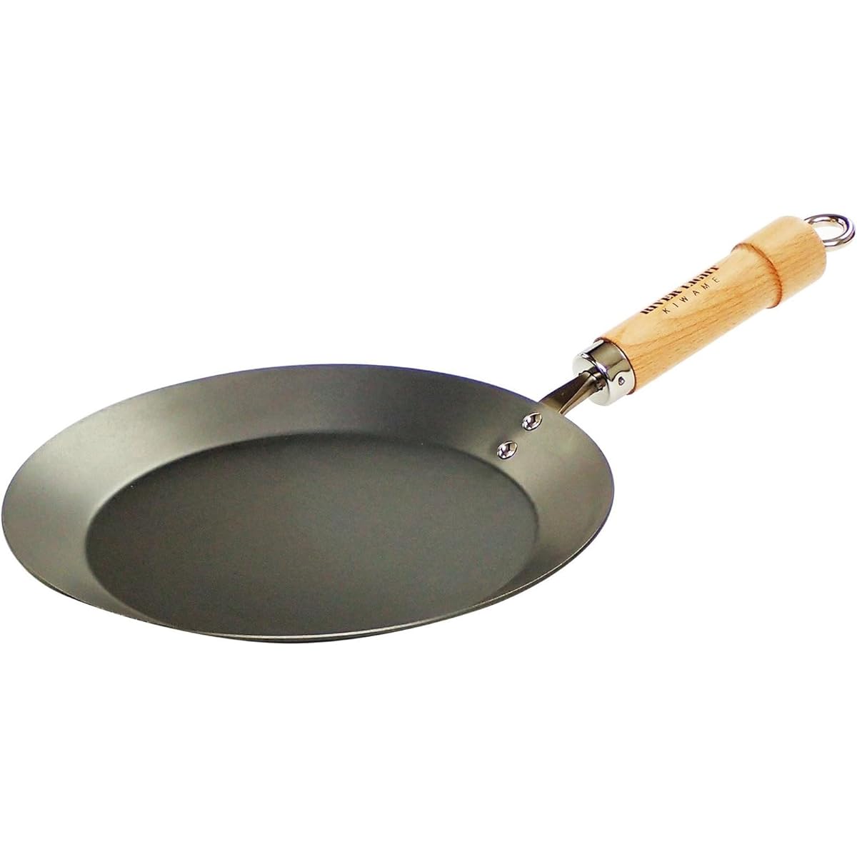 River Light Kiwami JAPAN Iron Crepe Pan 23cm Iron Nitride Nitriding Compatible with IH Rust Resistant Made in Japan J1723