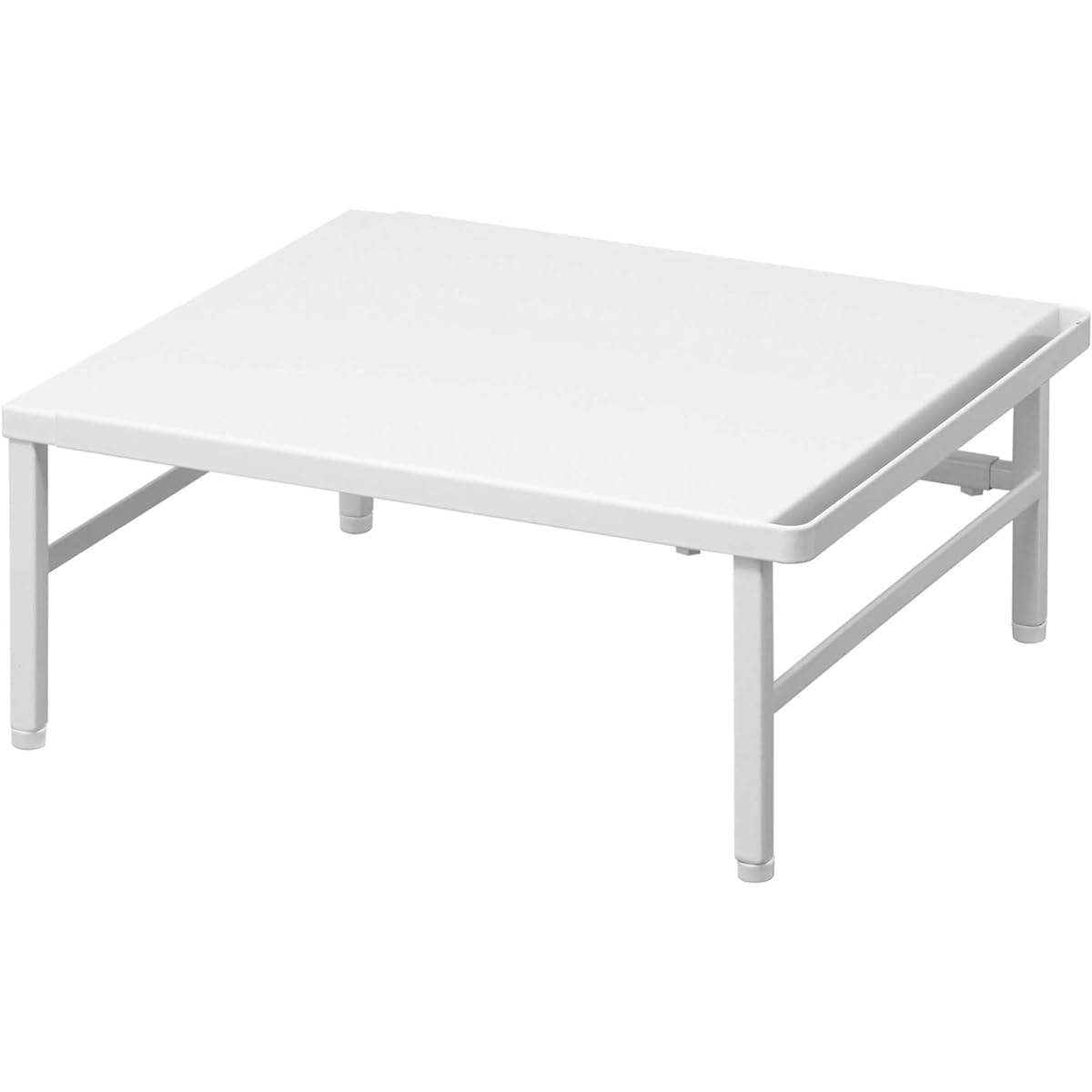 Yamazaki Jitsugyo 5181 Extendable Dishwasher Rack, White, Approx. W37~62XD36XH15~16.5cm, Tower, Lower tier becomes work space, Hook included, Adjuster included