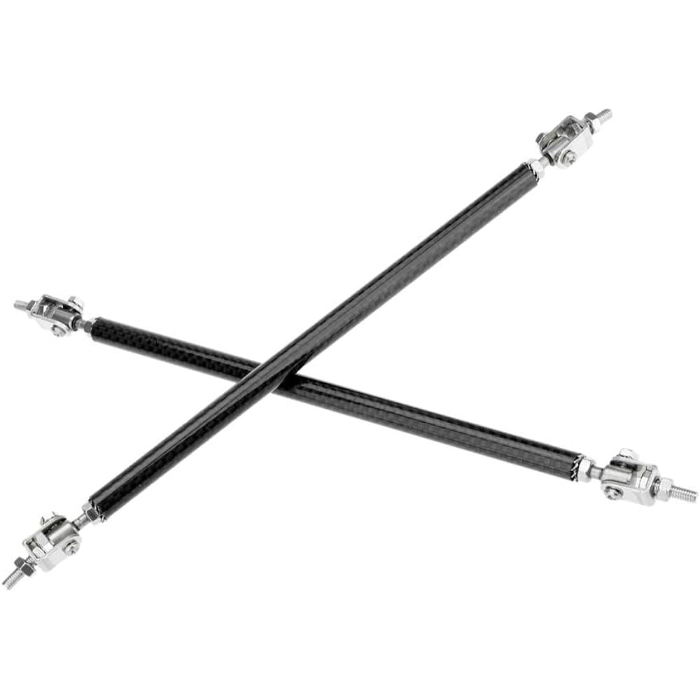 IDAIN Front bumper lip splitter strut tie bar strut rod carbon fiber 1 pair 75mm USISK0020
