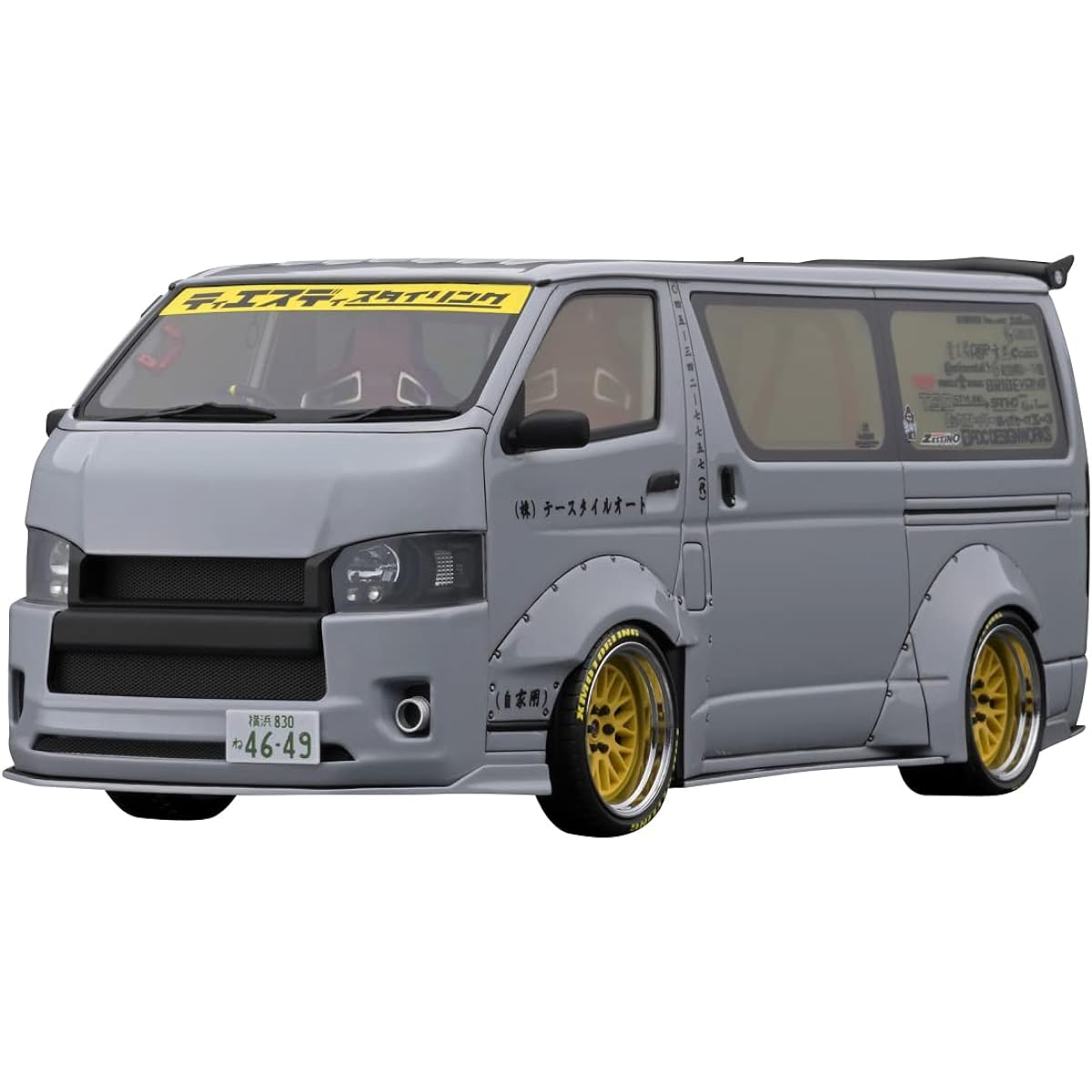 ignition model 1/18 T・S・D WORKS HIACE Gray finished product IG3120