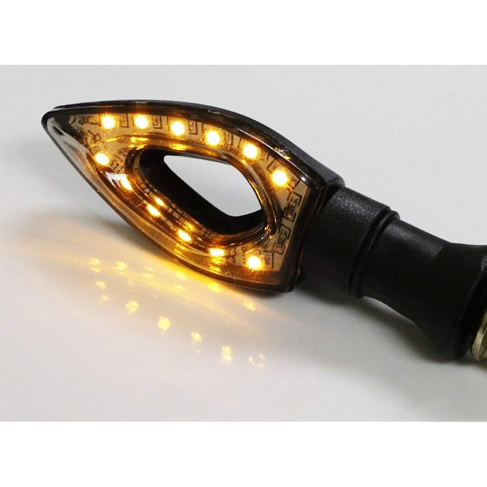 IJDMTOY (2) Add-on Amber 12-SMD LED blinker blinking Light Motorbike Front Rear