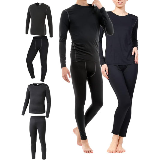 [Village Variety] Sauna Suit Inner Men's Women's [Crimp Sweat Absorption] Top and Bottom Set Cold Protection Inner