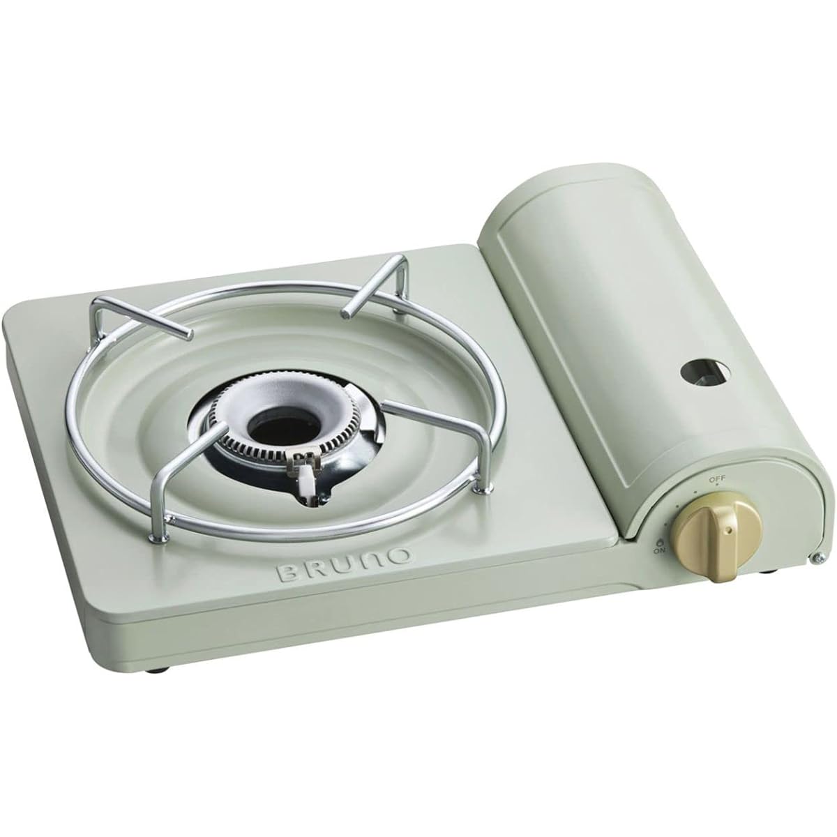 BRUNO Cassette Stove Slim Camping Gas Yakiniku Outdoor Sengoku Small Disaster Prevention Supplies Earthquake Preparation Cute Stylish Green BOE095-GR