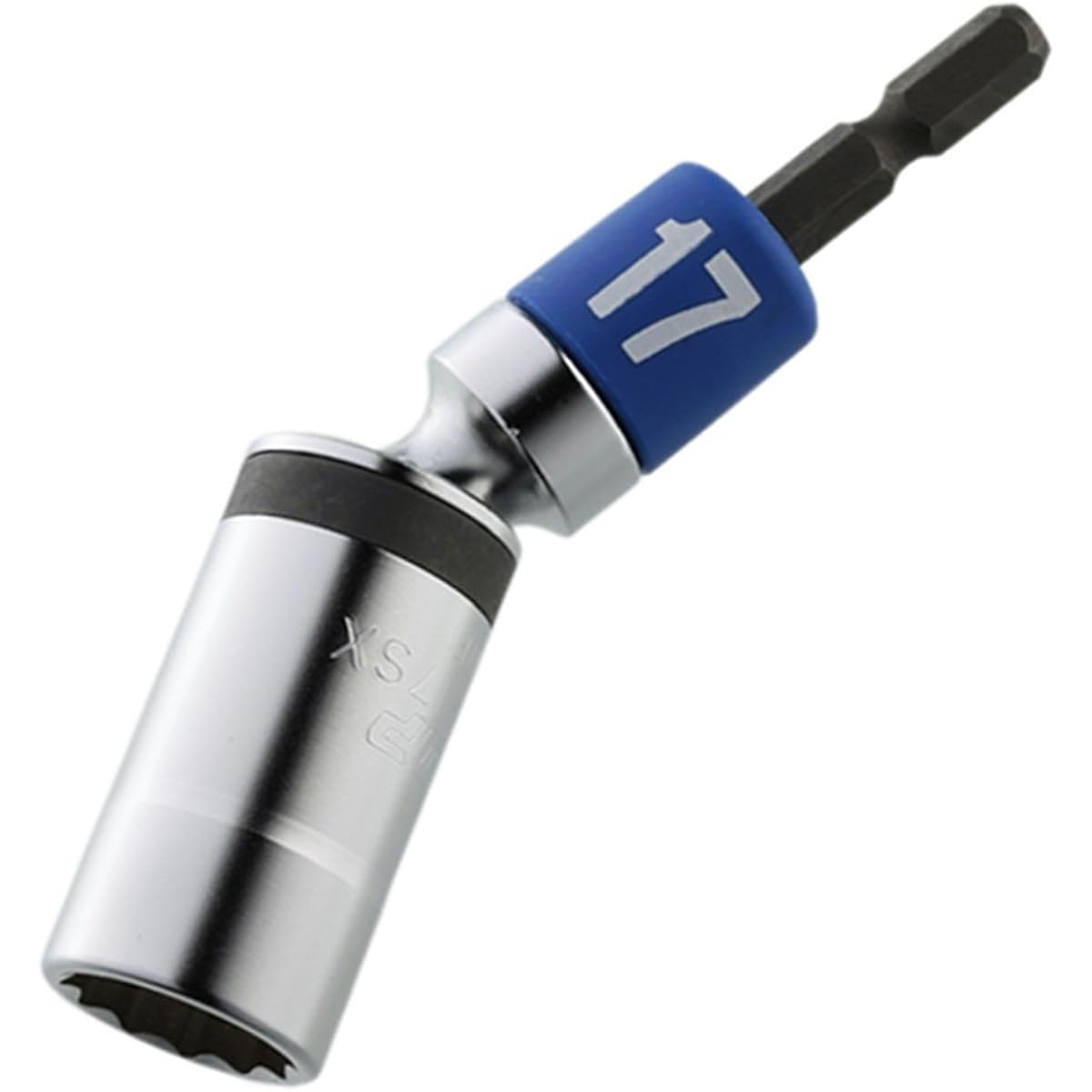Top (TOP) αAlpha Universal Socket for Electric Drill, For Tobis and Scaffolding Clamps, Width across flats 17mm, Swing 30°, 12 angles, Reinforced Shaft Type *6 pieces included EUS-17SX Tsubame-Sanjo Made in Japan