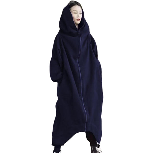 [Second Roots] Parka Full Zip Zipper Long Maxi Hooded Loose Pocket Casual Spring Autumn Women's 053A