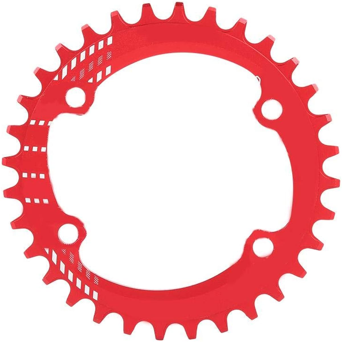 Bicycle Chainring, 96mm BCD 32T 34T 36T 38T Bicycle Single Chainring Guard Compatible with M6000 M7000 M8000 Race Bike Single Narrow Wide Round Chainring