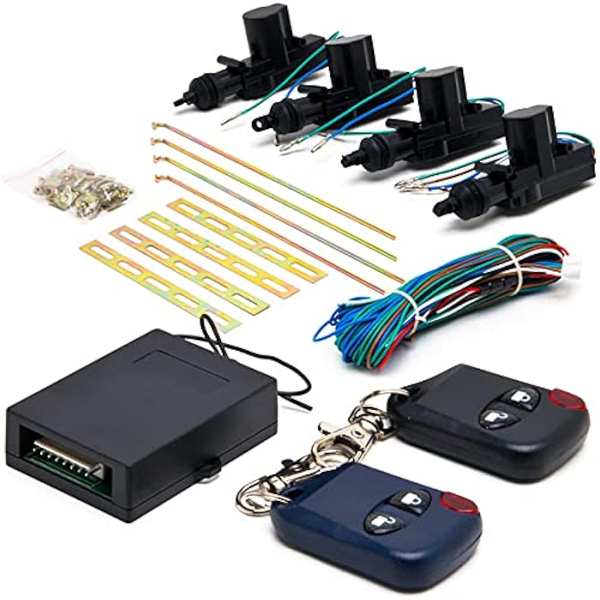 BILTEK CX-402 Universal Centrald Alock & unlock conversion kit (4 actuators for 2, 3, 4 cars for truck doors)