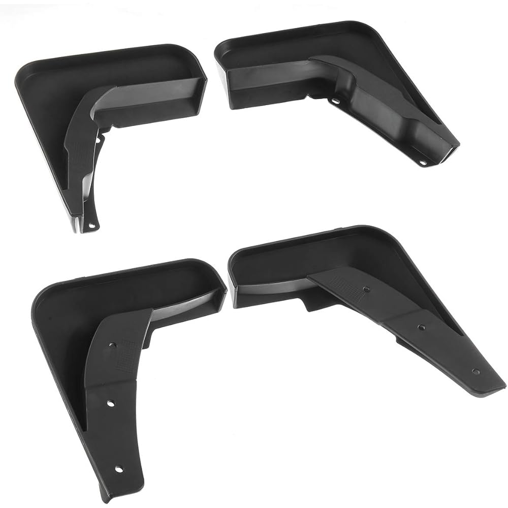 A-PREMIUM Mad Flap Splash Guard Guard Mad Flap Hardwear Kit Accessories Audi A6 2012-2016 (Sedan only) Black Front and rear (driver & passenger seat side) 4 sets