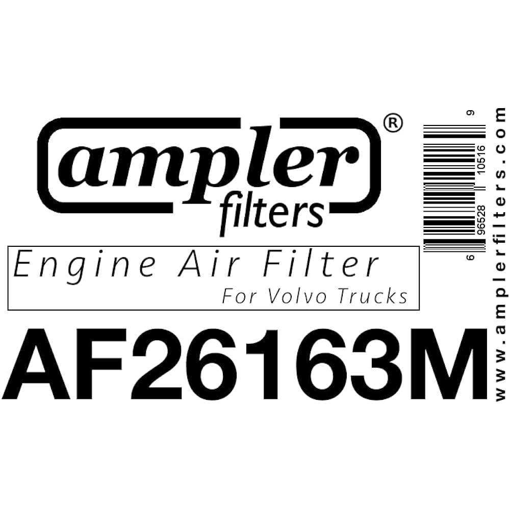 AMPLER's Truck Air Filter AF26163M / 20411815 Volvo VNL (VN, VNM, VN, VHD VAH) 2004- 2017 21715813, RS4642, P606720, LAF9201 (engine air filter)