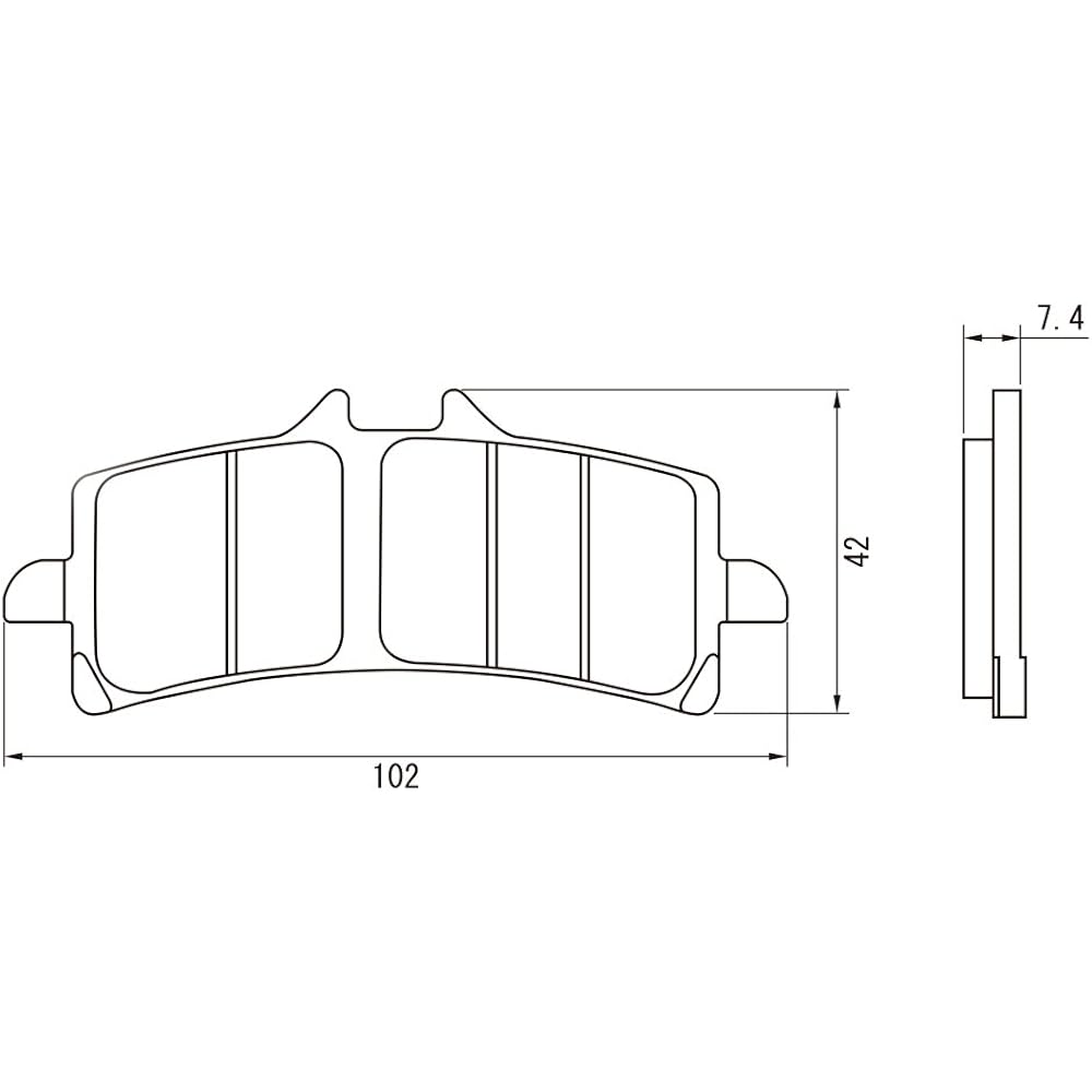 Daytona Motorcycle Brake Pad Golden Pad