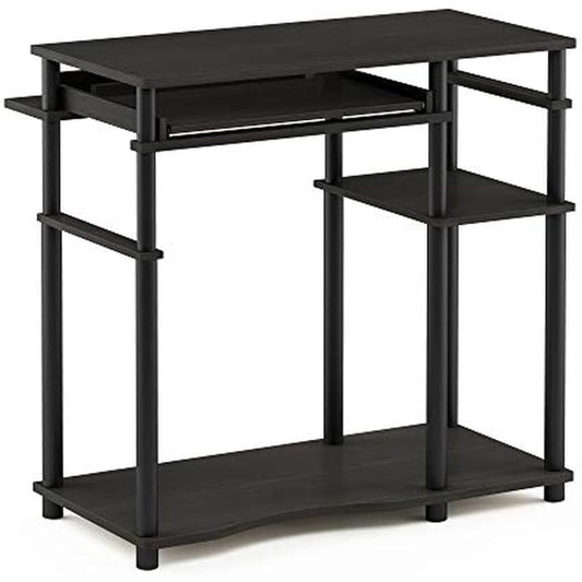 Furinno Computer desk with bookshelf Abbott series 80.0 x 47.0 cm x 79.0 cm Color: Espresso/Black ‎17097EX/BK