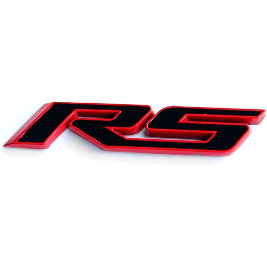 YOAOO OEM RS Emblem Badge 3D Camaro Series Red Frame Red Line 1