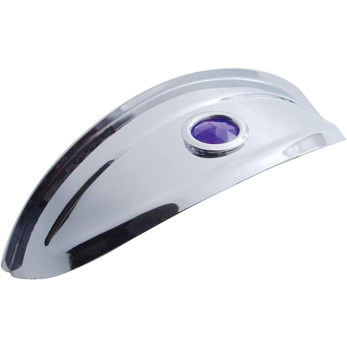 UNITED PACIFIC 7 inch stainless steel headlight visor blue glass dot