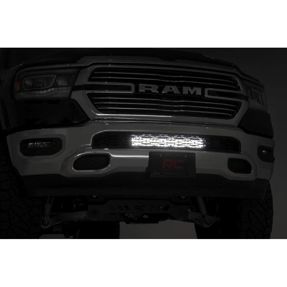 Rough Country 20 inch Dual Black Series LED Bumper Kit 19-22 For RAM 1500-70779