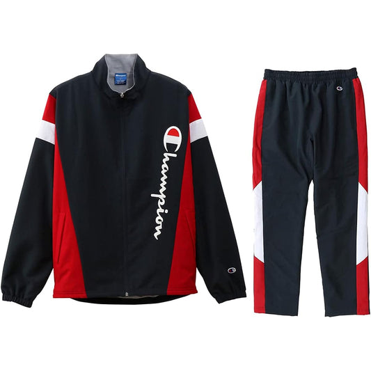 [Champion] Windbreaker jacket/pants top and bottom set C3-QSC02/C3-QSD02 Lining: Brushed tricot