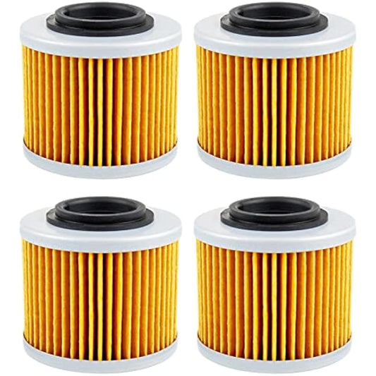 1/2/4pcs Motorcycle Oil Filter Jawa Dakar 650 2005-2008 Style Bizon 650 Classic 2004 BB1 Biposto Supermoto 650 95-97 (Color : 4pcs-yellow)