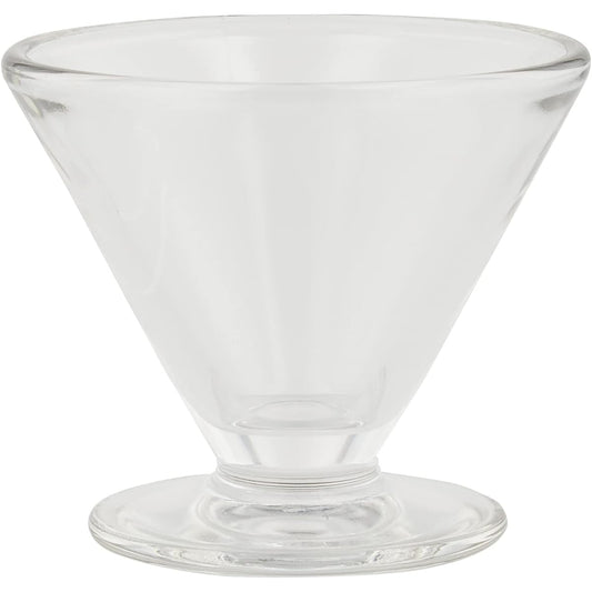 ADERIA La Rochelle 6179 Dessert Glass 150ml Set of 6 Parfait Sundae Container Cup Glass Stylish Ice Cream with Feet Coffee Shop Tableware Commercial Use Daily Use Durable Yogurt Mousse Fruit H3639