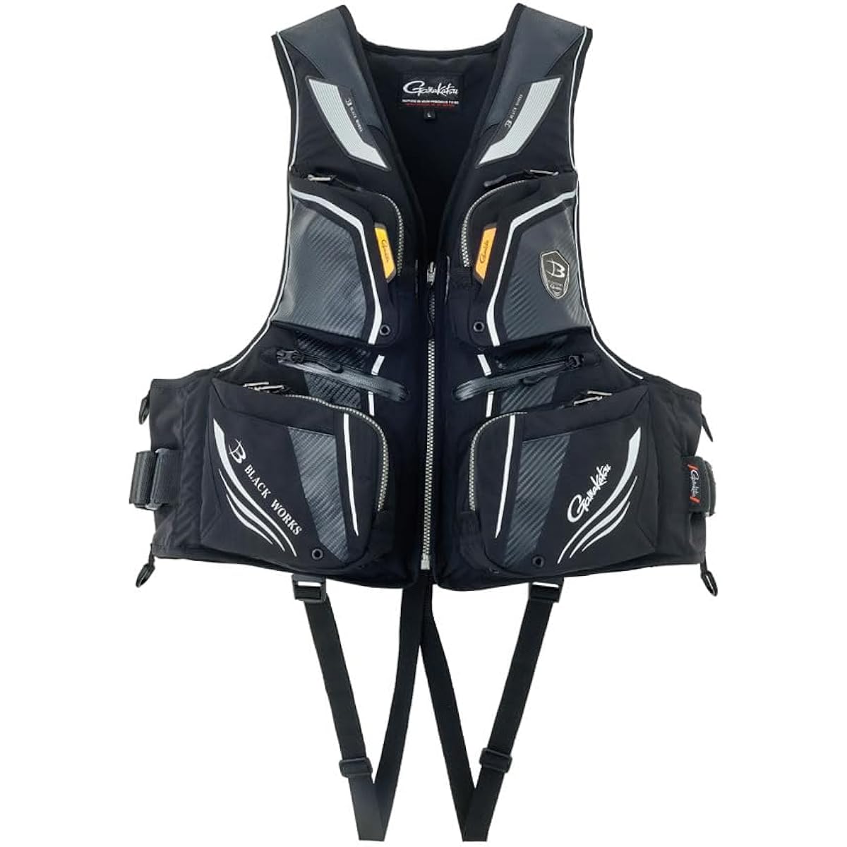 Gamakatsu Floating Vest GM2193 Black (BLACK WORKS) M