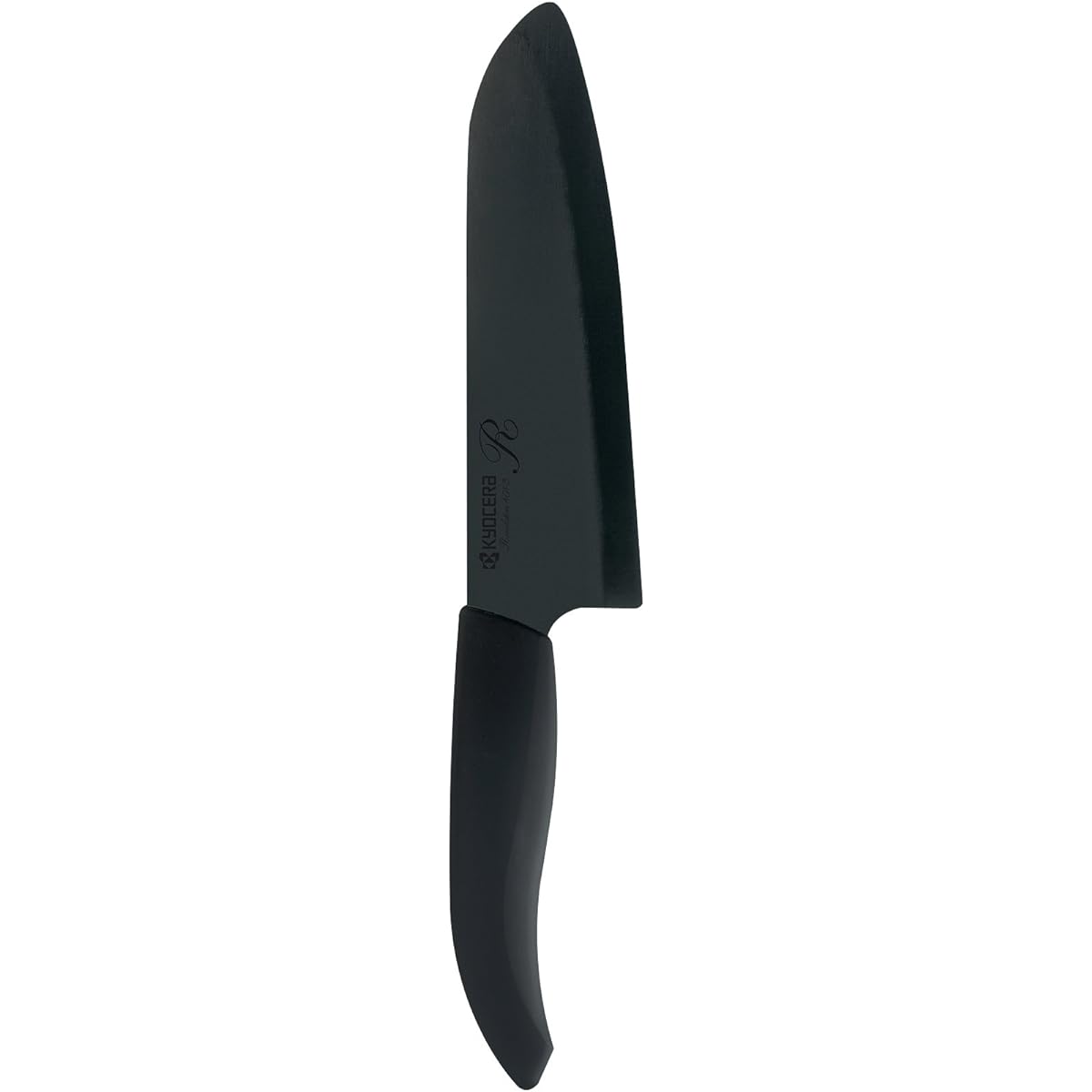 Kyocera Ceramic Knife, Made in Japan, Black Blade, Light, Sharp, Cuts Cleanly, Santoku 16cm, Hard, Stays Sharp for a Long Time, Rust-Free Material, Cuts Well, Dishwasher Safe, Disinfecting Bleach OK, Ceramic Knife, Gyuto, Chinese Black FKR-160HIP-FP