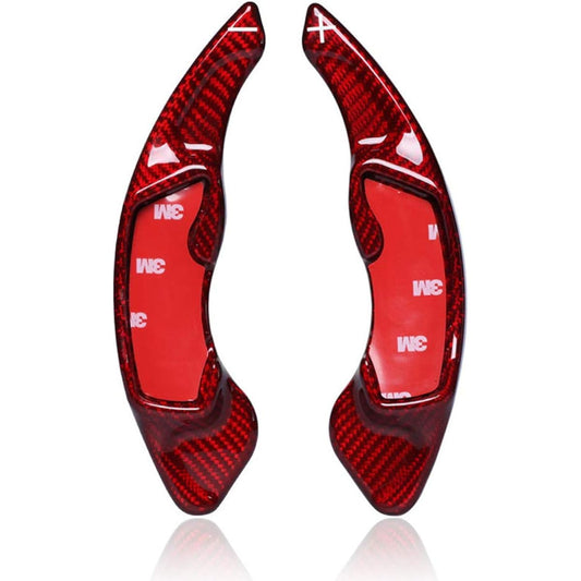 Subaru Paddle Shift Cover Shift Paddle Extension Real Carbon Paddle Shift Cover Paddle Shift Extension Legacy WRX Revogue Impreza Forester XV BRZ 86 ZN6 BRZ ZC6 (Red)