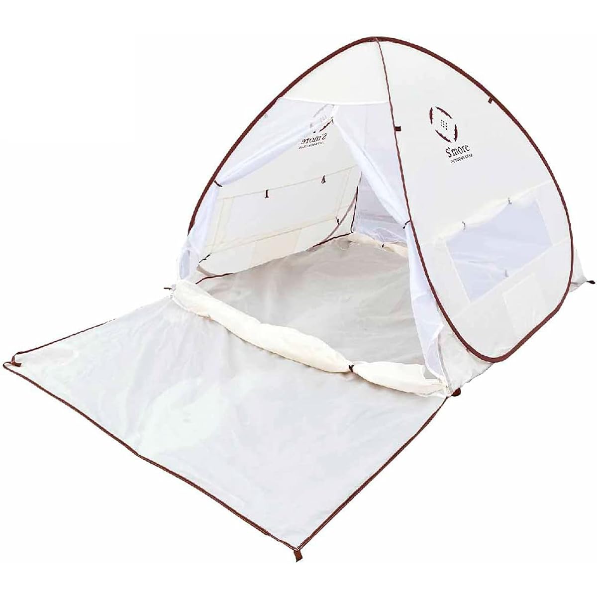 S'more Colline One Touch Tent Pop Up Tent Full Close UV Protection UPF30+ Beach Tent Lightweight