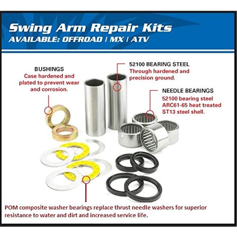ALL BALLS RACING 28-1058 Swing arm bearing seal kit BMW for Yamaha