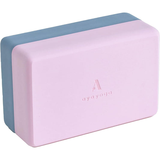 ayayoga BLOCK Yoga Block Produced by Yoga Creator aya Boxed EVA Yoga Block Posture Support Pink x Gray