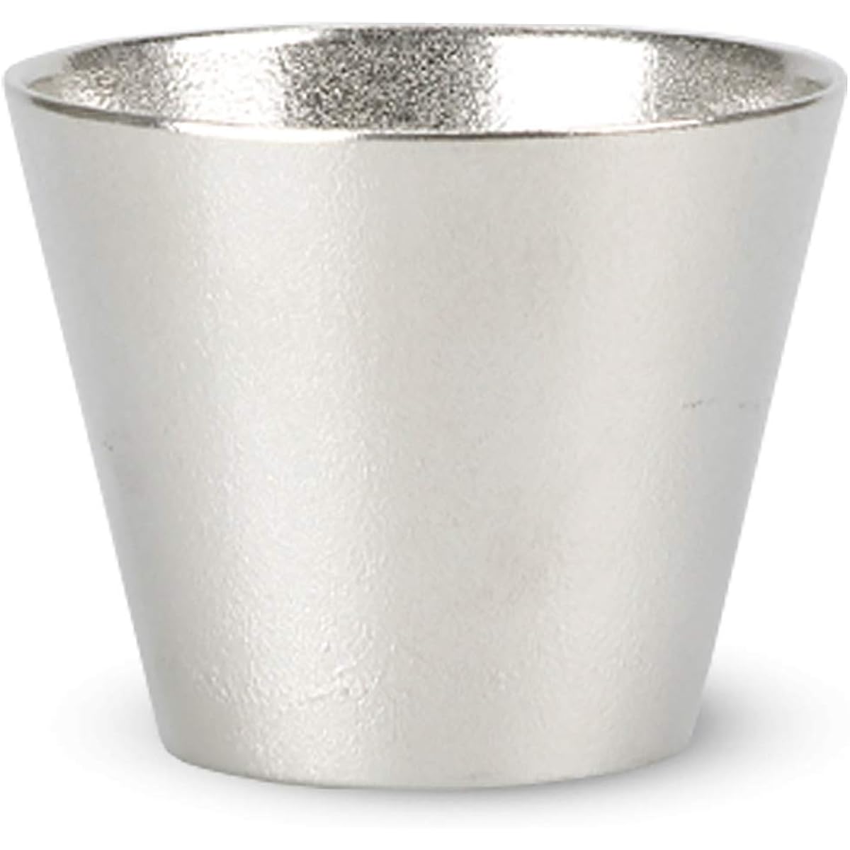 Nousaku Tin Choker Mouth Made in Japan H5.9cm φ7.3cm Case 100% Tin 501302/Sake Utensils Sake Drinker Mouth Cup