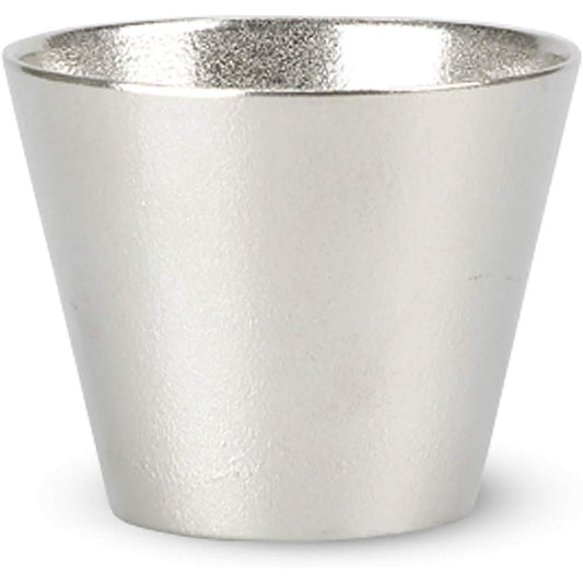 Nousaku Tin Choker Mouth Made in Japan H5.9cm φ7.3cm Case 100% Tin 501302/Sake Utensils Sake Drinker Mouth Cup