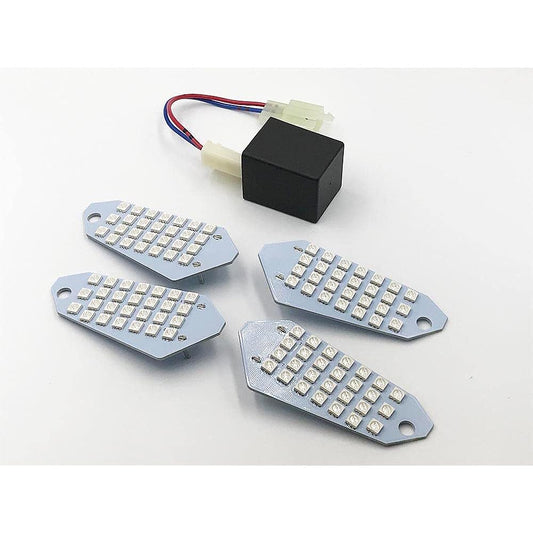 LED Turn Signal Board Sequential Flowing Turn Signal Set of 4 with Relay Daeg Versys NINJA Kawasaki White