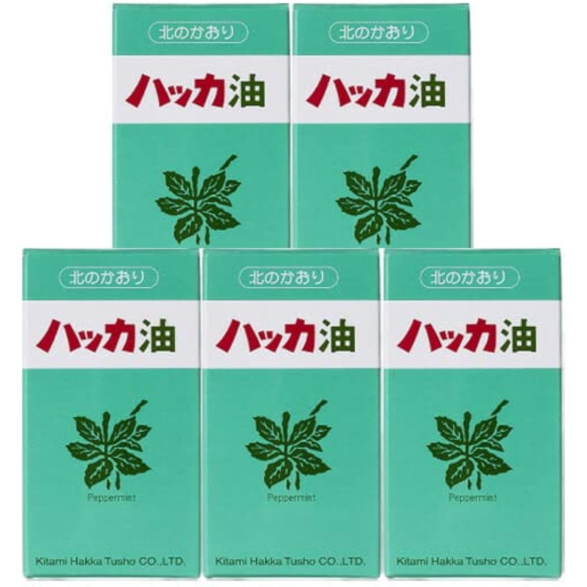 Kitami Mentha Tsusho Peppermint Oil Spray Refill Refill 12ml x 2 bottles 5-piece set