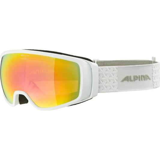 [Alpina] Ski Snowboard Goggles, Unisex, High-contact Mirror Lens, Anti-Fog, Can Be Used with Glasses, DOUBLE JACK Q LITE