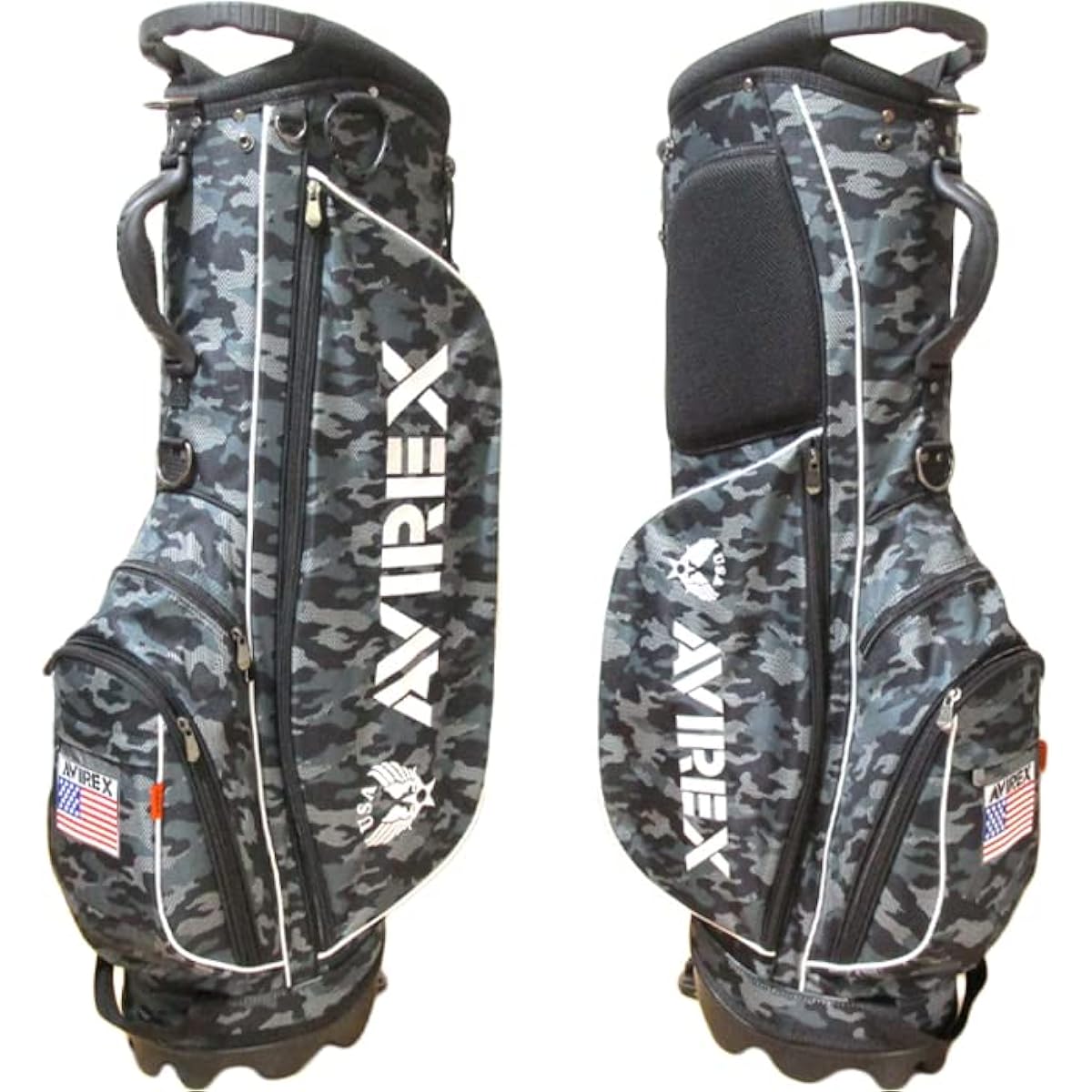 AVXBB1-01C Avirex Stand Type Caddy Bag Golf Bag AVIREX Club Case Limited Model Self Rare Item