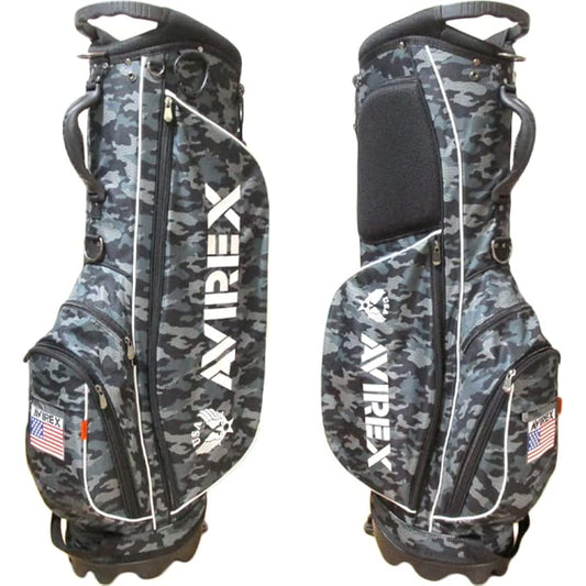 AVXBB1-01C Avirex Stand Type Caddy Bag Golf Bag AVIREX Club Case Limited Model Self Rare Item
