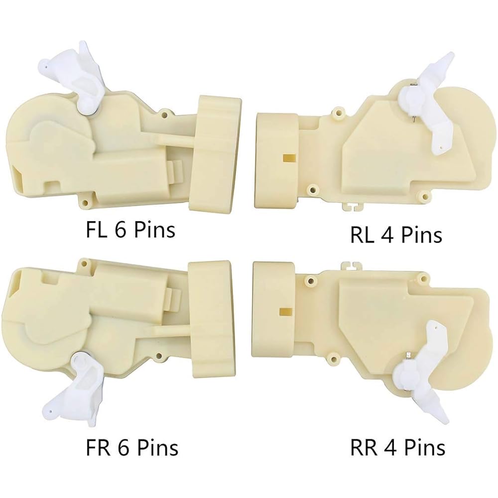NEWYALL 4 Pack Frontoria left and right drivers & passenger seat side Powered Alock actuator