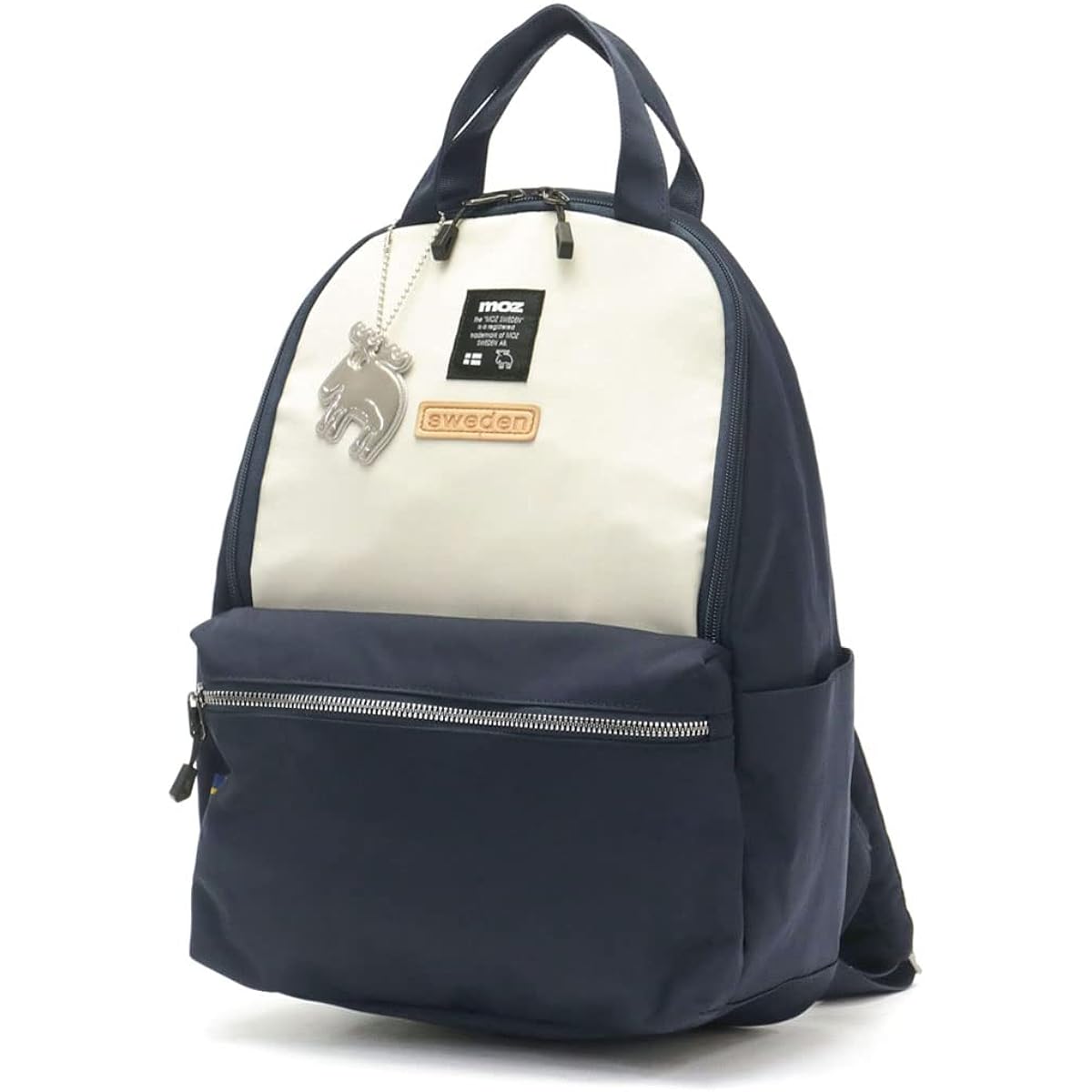 [Mozu] Reflector Rucksack Nylon Cushioning Material PC Storage A4 Commuting to School Women's Men's Lightweight Mini Rucksack ZZNL-05