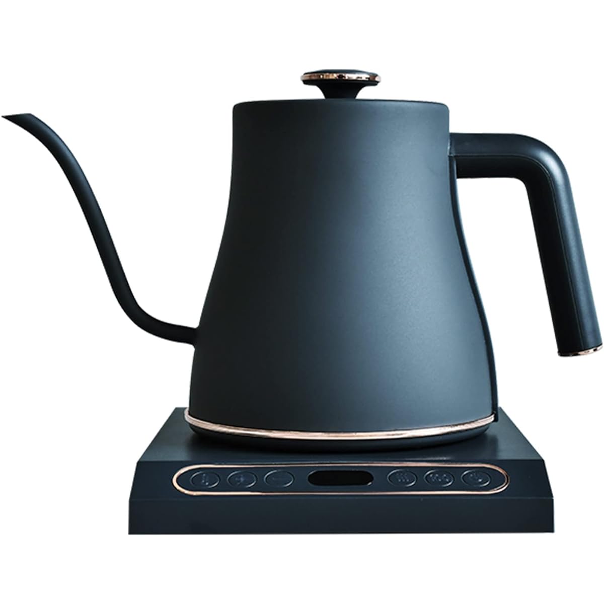 [Yamazen] Electric Kettle Electric Pot 0.8L (Power Consumption 1200W / Temperature Adjustment Function / Heat Retention Function) Drip Kettle Narrow Mouth Kettle Gray EKN-EC1280(GR)