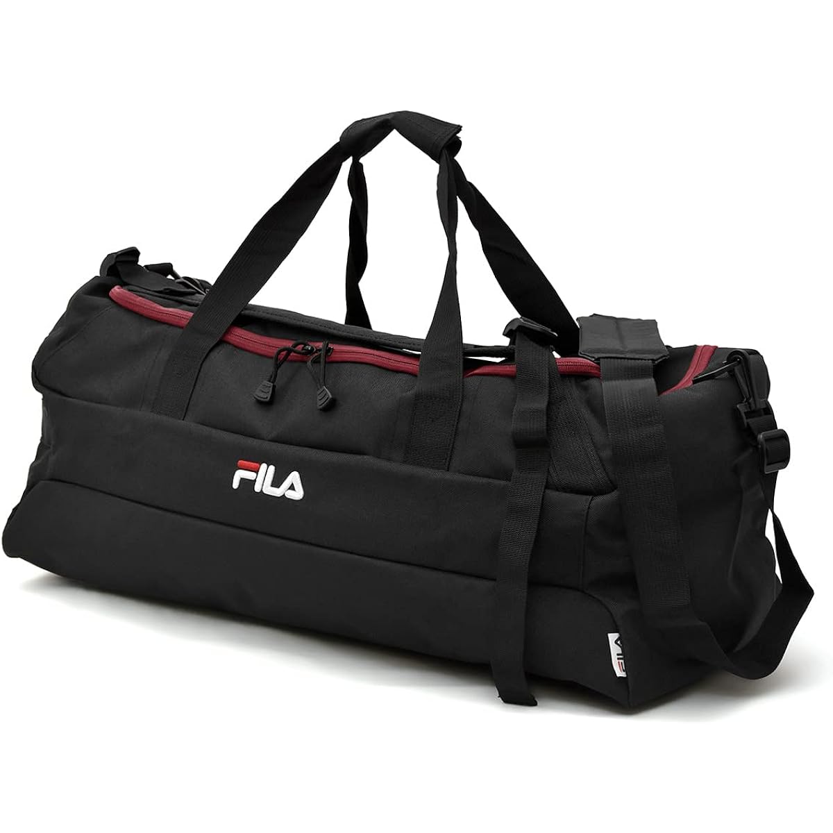(FILA) FILA Brand Logo Boston Boston Bag 3way (Black/Red)