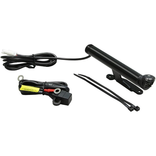 HURRICANE Clamp Bar with USB Power Supply Black XSR900 HU1022B