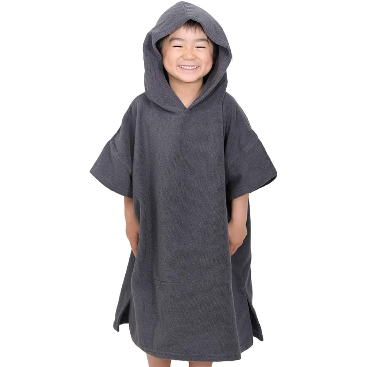 FELLOW Changing Poncho, 10 Colors and Patterns for Kids, Changing Towel, Microfiber, Absorbent, Quick Drying, Hood, Beach Towel, Swim Towel