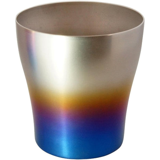 HORIE Pure titanium double tumbler 250cc Fireburn T15FB250 from Tsubame, Niigata Prefecture
