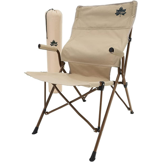 LOGOS Tradcanvas Work Back Chair 73173168 Beige Outdoor Folding Camping Chair Load Capacity 150kg